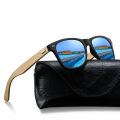 2PCS Fashion Bamboo Wood Vintage Square Sunglasses Men Women Luxury Brand Designer Sun Glasses Driving Fishing Eyewear. 
