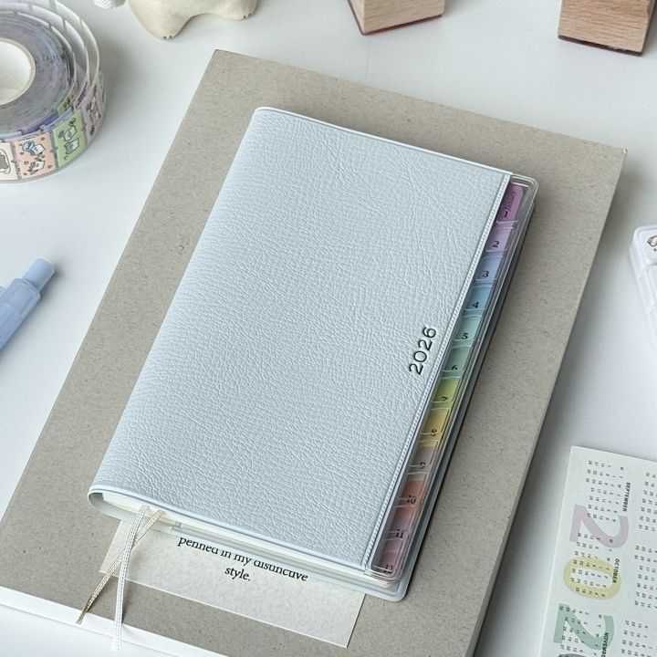 2026%20Portable%20Planner%20Memo%20Leather%20Schedule%20Notebook%20Colorful%20Index%20Diary%20Notebook%20Monthly%20Weekly%20Plan%20Notes%20for%20Students%20-%20Image%202