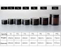10pcs 5g-50g Amber Brown Glass Cosmetic Jar Face Cream Bottles Portable Travel Face Cream Cosmetic Container Accessories.