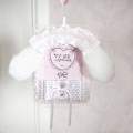 Lace Photo Card Holder with Hanging Chain, Available in 10 Colors and Styles, Plush Bunny Ears Bead Chain Handmade DIY Finished Product, Anime Cartoon Game Character Guka Card Holder, Fan Club Idol Support Collection B8 Small Card Holder, Polaroid Phot.... 