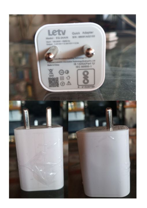 Letv Quick Fast Adapter 100 Watt to 240 Watt Output 3.6v