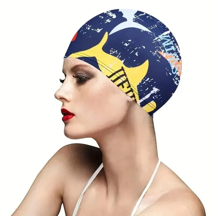 Leaf%20Print%20Swimming%20Cap%20for%20Adults%20-%20Ear%20Protection%20Non-Slip%20Design%20Pool%20Beach%20Summer%20Swim%20Hat%20-%20Image%202