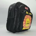 Richard School Bag - King of the Jungle (Black) - Backpack with waist straps. Comfortable.. 