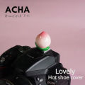 DIY Lovely Camera Hot Shoe Cover Protective Cap Fruit for Canon Sony Nikon Fuji XT5 XT50 XM5 Leica Mirrorless Accessories Orange. 
