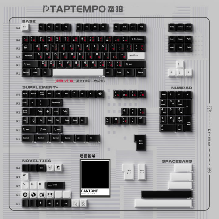 GMK Janpanese English Keycaps Cherry Profile Double Shot Keycap For MX Switch Mechanical Keyboard ISO Enter 7U Keys