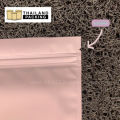 Zipper lock bag solid foil pink non-stand Matte (100 pcs). 