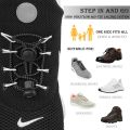 Round Elastic Shoelaces Suitable For Various Shoe Accessories No Tie Shoelace Fixed Stretching Locking Lazy laces 1 Pair. 