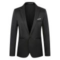 Summer Men's Casual Suit Fashion Business Office Trendy Non-ironing Anti-wrinkle Suit Jacket Solid Color Slim Fit Men's Suit. 