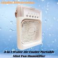 3-in-1 Portable Air Conditioner Fan Household - Mini Evaporative Cooler with Hydrocooling, Water Mist, 3 Speeds, and LED Light for Office or Home Use. 