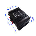 4 Channel HiFi Sound Amplifier Digital Audio Bluetooth Amplifier 1600W Peak Power Karaoke Player FM Radio Support Remote Control. 