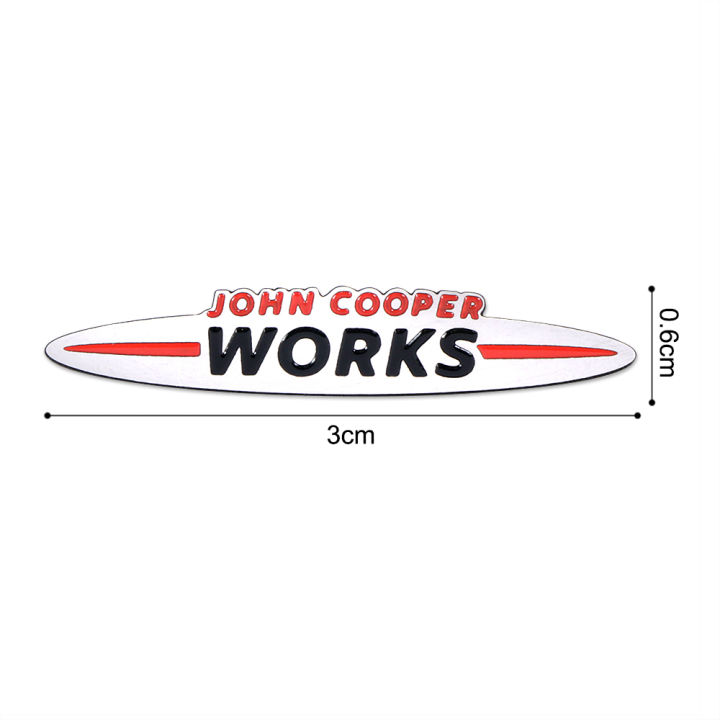 Car%20Metal%20JCW%20John%20WORKS%20Sticker%20Emblem%20Decoration%20Accessories%20For%20Mini%20Cooper%20One%20Countryman%20R50%20R52%20F55%20F56%20R55%20R56%20R60%20F60%20-%20Image%205