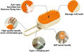  Cat Steam Brush, Dog Steam Brush, Steaming Pet Hair Brush, Pet Grooming Brush for Cats, Steam Brush for Cats and Dogs, 
3 In1 Pet Steam Brush - One-Touch Spray Pet Hair Removal Tool 360°Rotating Handle , Silicone Massage Comb. 