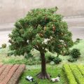 1pc Realistic Fruit Tree Decor, Miniature Sand Table Building Model Decoration, DIY Fruit Trees Miniature Landscape Decoration. 