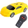 Remote Control High Speed Racing Car with Stylish Looks 1:18 Scale, Two Functions & Modern Design, RC Vehicle Toy for Kids (Require 5AA Batteries, Not Included) (Yellow). 