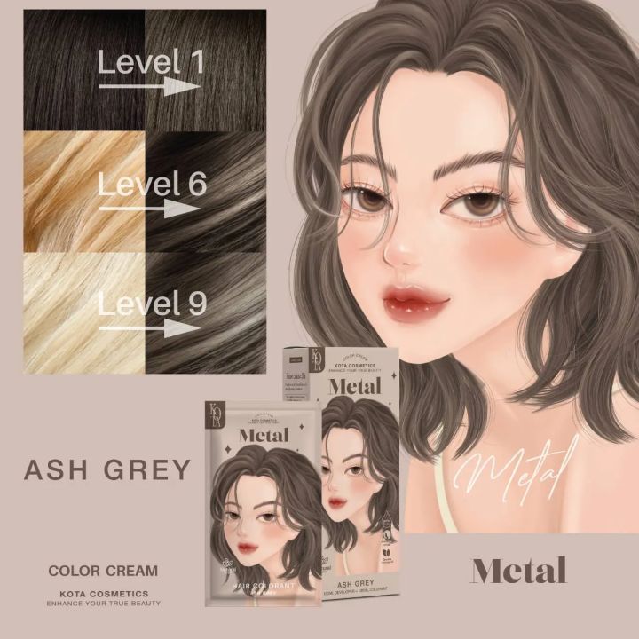 Kota Color Cream Hair Color (Ash Grey)