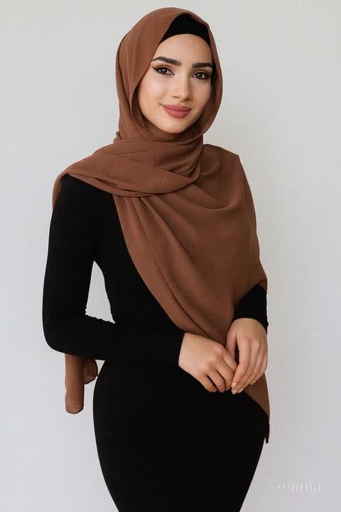 Stoler Ladies Luxury Chiffon Georgette Hijab For Girls | Lightweight feel and ...