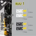 Oldman EMU X arb premium UV printing sticker, premium cut transparent sticker, waterproof, sunscreen. 