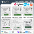 TNCE Tuya Switch Light Curtain Dimmer WIFI Zigbee, Smart DIY MINI Module, Roller Shutter motor Breaker, voice alexa  home. 