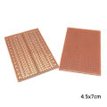5/10PCS DIY 4.5x7CM Prototype Paper 2-3 Holes Single Row Continuous Holes PCB Universal Experiment Matrix Circuit Board. 