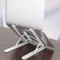"Laptop Stand || Ergonomic, Adjustable, Portable, Durable, Aluminum Laptop Holder || Compact, Foldable, Desk Stand, Laptop Riser, Space-Saving || Universal Fit, MacBook, Windows, Notebook, Tablet, Laptop Elevator". 