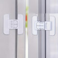 1pc Refrigerator Anti Opening Safety Lock,Refrigerator Door Fixing Buckle, Refrigerator Door Closer,Water Dispenser Safety Lock. 