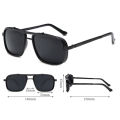 1/2/3PCS New Style Stylish Retro Car Sunglasses Thickened Double Beam Punk Men's Metal Sunglasses 877.