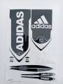 New 3D 2025 AD Latest Black & white Edition Cricket Bat Sticker For Professional Players. 