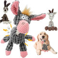 Kenjac - Stuffed Animal Plush Dog Toy with Squeakers, Aggressive Chew Toys for Small Medium Large Dogs Pet Products. 