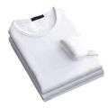Winter Men's Long-sleeved Thermal Underwer T-Shirt Fleece Bottoming Shirt Round Neck Shirt Fashion Plus Velvet Padded T-shirt.