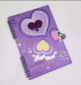 Fancy Beautiful Heart Spiral Lock Diary Love Diary Best Gifts for Men Women. 