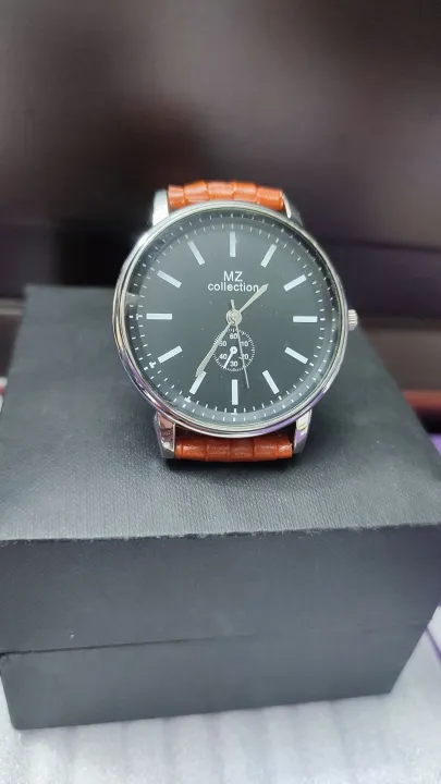 Mz%20Collection%20black%20dial%20watch%20with%20brown%20straps%20for%20men%20-%20Image%202