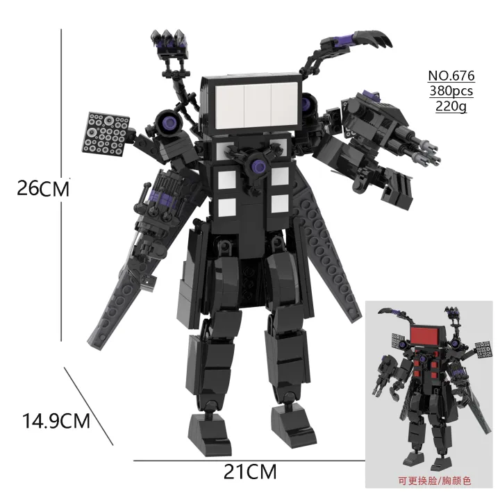 NEW%20MOC%20Skibidi%20Toilet%20Building%20TV%20Man%20Titan%20Model%20TV%20Woman%20Building%20Blocks%20for%20Children%20%20Birthday%20%20-%20Image%204