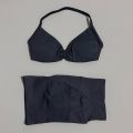 HISTELLO Gym Set 2 Piece Women Strappy Yoga Bra Top Workout Scrunch Shorts Sports Suit Fitness Clothes Seamless Yoga Set.