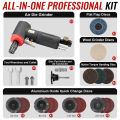 24Pcs Air Angle Die Grinder mini Polishing Machine 90 Degree Angle Grinder Grinding Tool for Metal Glass Wood Polishing Kit. 