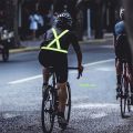 1Pc Adjustable Reflective Safety Vest with 2Pcs Reflective Bands - Bright Green & Yellow Reflective Strips, Breathable Spandex. 