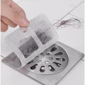 Shower Drain Hair Catcher Mesh Stickers,Disposable Hair Drain Stickers, Floor Drain Sticker, Disposable Shower Drain Hair Catcher, Bathroom Hair Filter Hair Blocking Net.(PACK OF 5). 