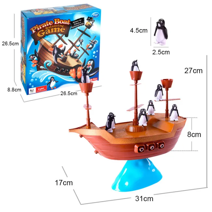 1%20Set%20Pirate%20Boat%20Puzzle%20Desktop%20game%20toy%20Board%20Game%20Balance%20Penguin%20Pirate%20Ship%20for%20parent-child%20interaction%20Birthday%20gift%20-%20Image%204