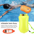 Outdoor Safety Swimming Buoy Multifunction Swim Float Bag With Waist Belt Waterproof PVC Lifebelt Storage Bag For Water Sports. 