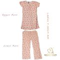 Women Summer Printed T-Shirt and Plazzo Set-Fashionable and Comfortable for Ladies/Girls. 