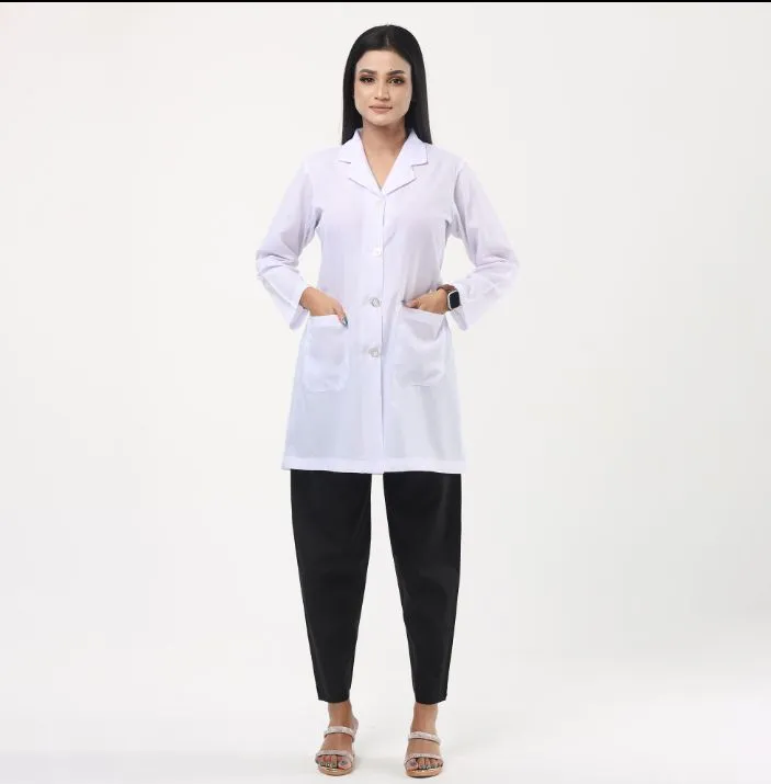 Torre%20Febric%20Female%20Doctors%20and%20Female%20Medical%20Students%20White%20Apron%20With%20Half%20and%20Full%20Sleeve/Lab%20Apron%20-%20Image%205