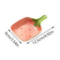 Super Cute Cartoon Strawberry Dipping Saucer Household Three-Dimensional Ceramic Saucer Ketchup Snack Plate Vinaigrette. 