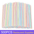 100-1000PC Fluorescent Plastic Bendable Drinking Straws Disposable Beverage Straws Wedding Decor Kitchen Beverage Party Supplies. 