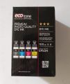 Eco Toner Original EPSON Premium Photo Quality DYE ink professional print quality high resolution color printing ( 100ml x 4 ). 