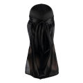 Men's Silk Durag Shower cap Bandana Silky Du Rag Doo Rag Long Tail Waves Cap.