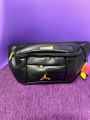 Jordan Snake Leather Patent Chest Waist Biker Bag Supper Premium Waterproof Men's For Travel to Keep Your Belongings Safe - Imported product.