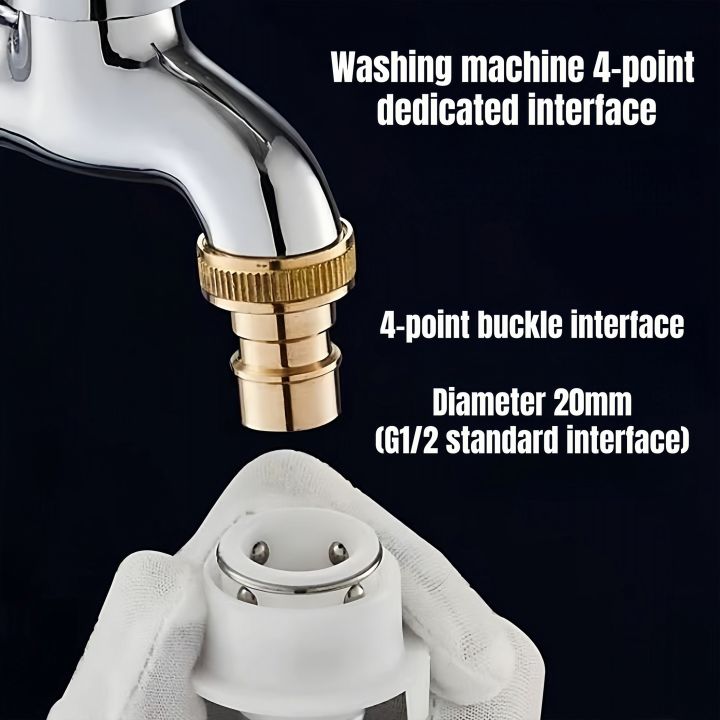 Copper%20mouthed%20washing%20machine%20faucet,%201/2%20inch%204-point,%20wall%20mounted%20garden%20balcony%20faucet,%20quick%20connect%20single%20cooling%20faucet%20-%20Image%204