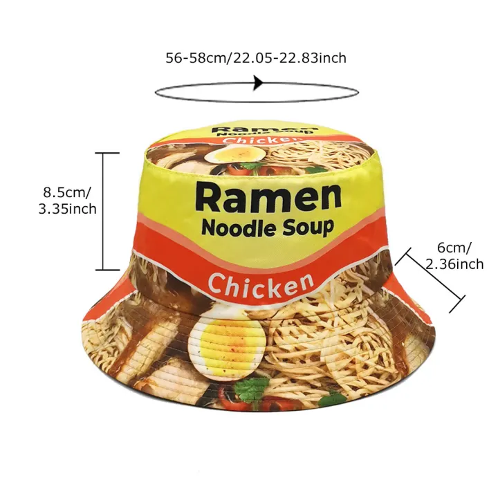 Spring/Summer%20Outdoor%20Men%E2%80%99s%20Sun-proof%20Bucket%20Hat%20Unisex%20Fisherman%20Hat%20Leisure%20Ramen%20Print%20Hat%20Fashion%20Women%E2%80%99s%20Basin%20Cap%20-%20Image%203