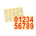 0-9 Car License Plate Reflective Number Label Stickers Waterproof Invisible Number Stickers Highly Reflective Vinyl Sticker. 