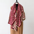 New Letter Design Winter Warm Cashmere Jacquard Scarves High Quality Women Thicken Wrap Shawl Ladies Wool Pashmina Scarf. 