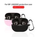 Case for  WF 1000XM5 Wireless Earphone Covers Shockproof Soft Silicone Headset Anti-Scratch Protective Cases With Hook. 